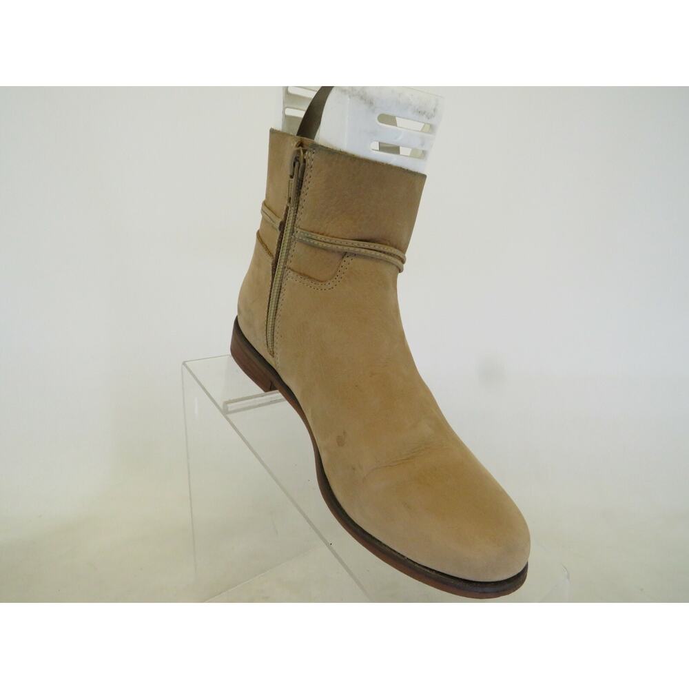 Lucky Brand Womens Brown Leather Zip Ankle Fashion Boots Bootie Size 6 M - Picture 4 of 12